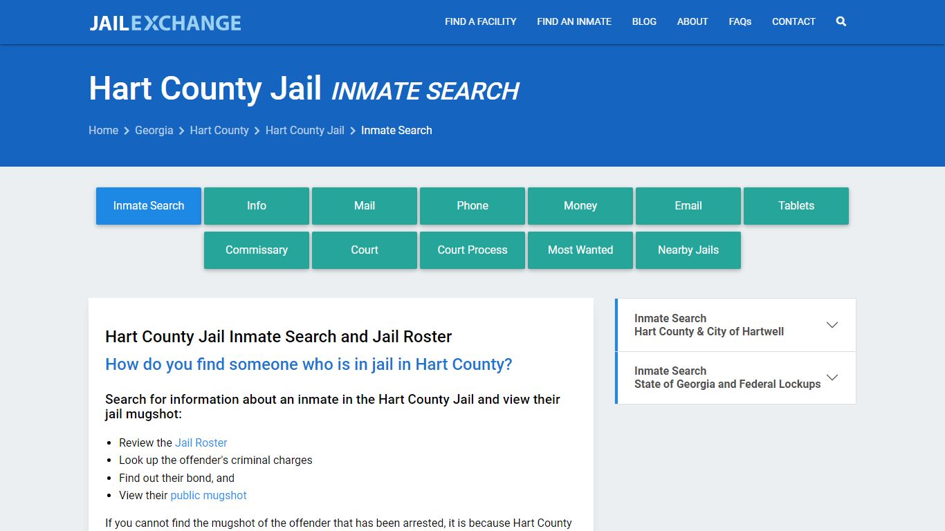 Inmate Search: Roster & Mugshots - Hart County Jail, GA